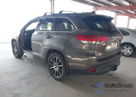 2018 Toyota Highlander Se from USA, damaged, VIN 5TDJZRFH5JS812954